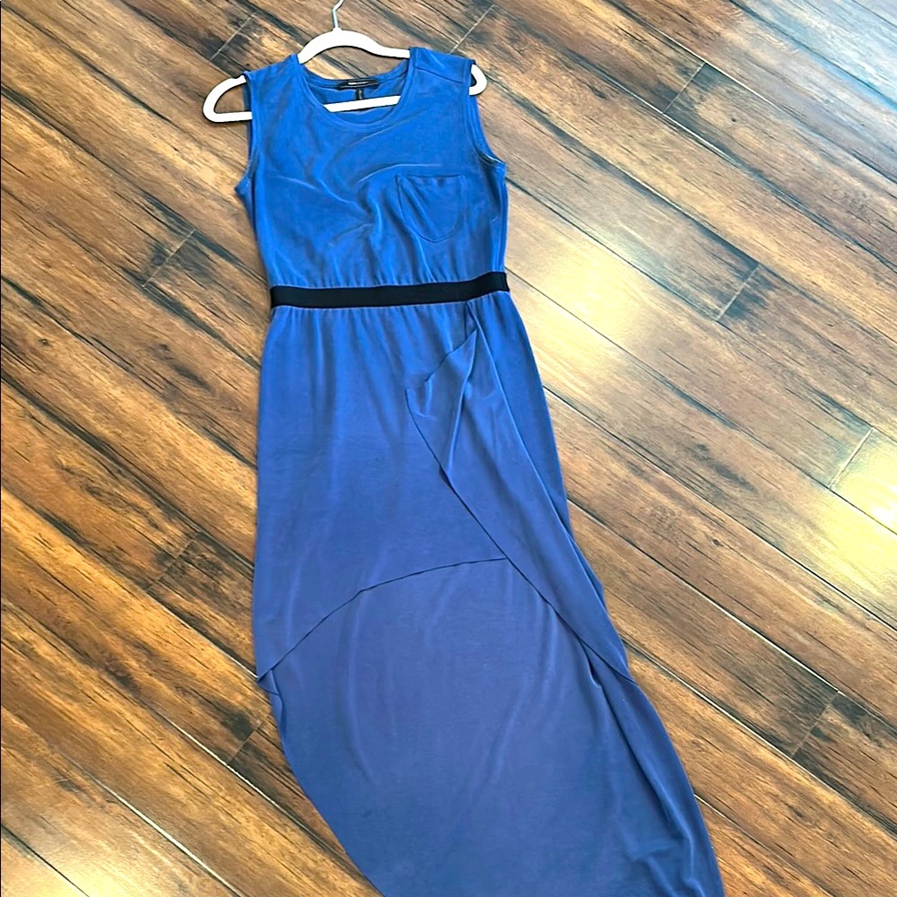 BCBGMaxAzria Blue High Low Sundress for Weddings size small